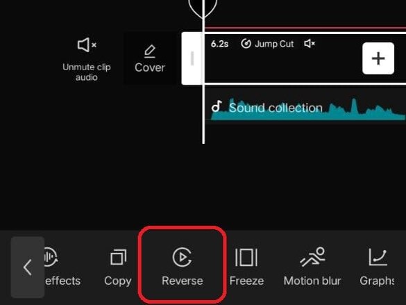 capcut reverse video